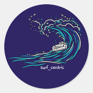 Couch Surfing Classic Round Sticker