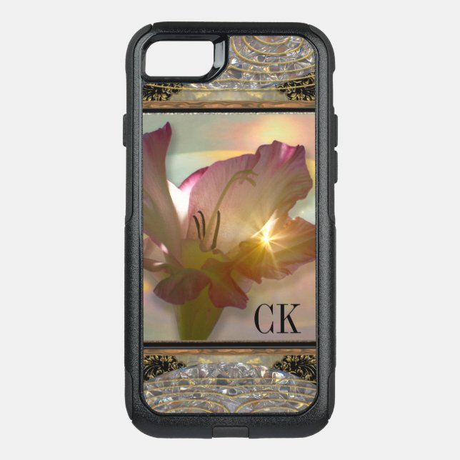 couché Girly Floral Monogram Pretty Protection Otterbox iPhone Case (Back)
