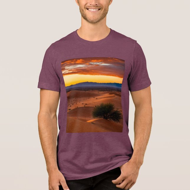 Coucher de Soleil dans le Désert – Bella+Canvas Tr Tri-Blend Shirt (Front)