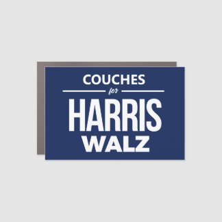 Couches for Harris Walz Car Magnet