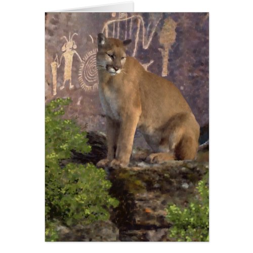 Cougar and Pictographs