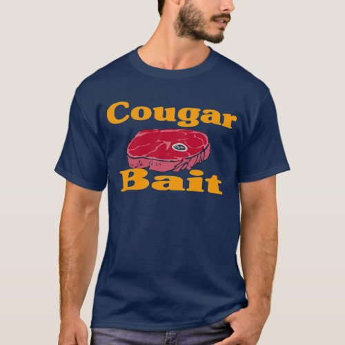 cougar bait _ Blue front  back T_Shirt