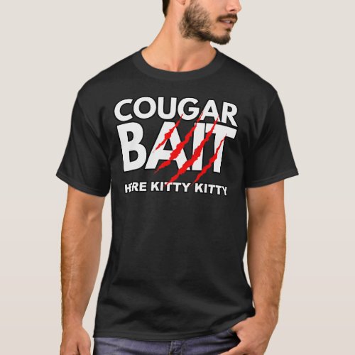 Cougar Bait Funny Halloween Costume Older Woman Yo T_Shirt