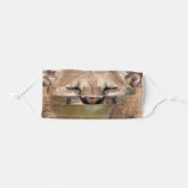 COUGAR BIG CAT FACE MASKS (Front, Folded)