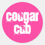 Cougar Cub Classic Round Sticker at Zazzle
