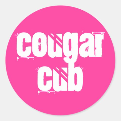 Cougar Cub Classic Round Sticker