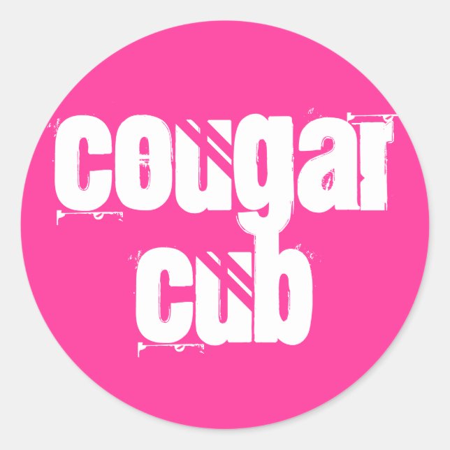 Cougar Cub Classic Round Sticker (Front)