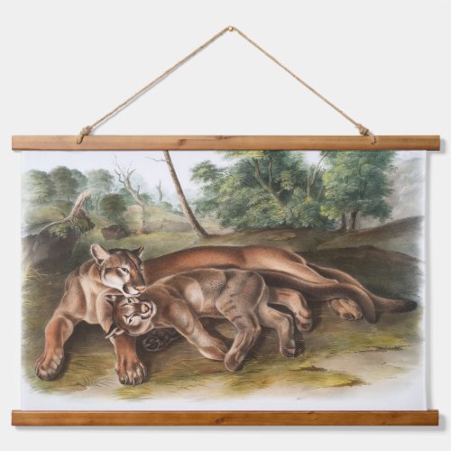 Cougar Duo Hanging Tapestry