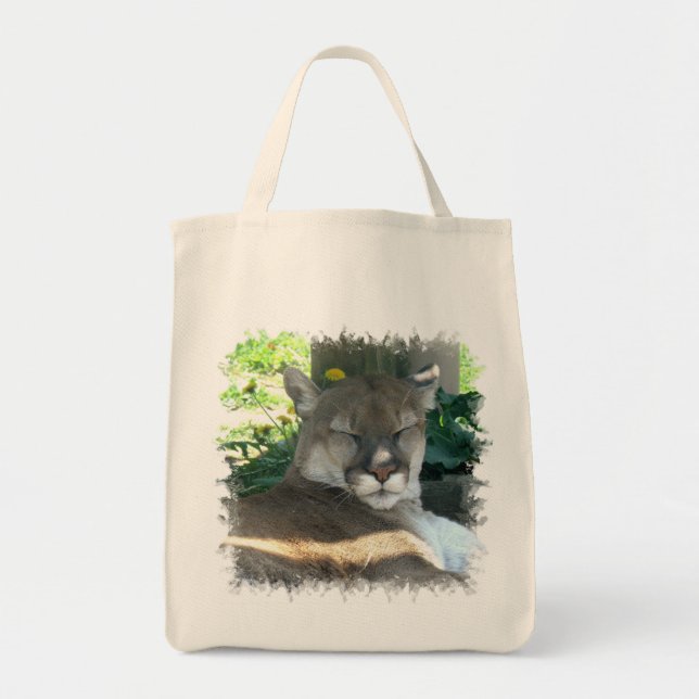 Cougar Grocery Tote Bag (Front)