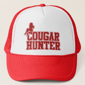 Cougar Hunter Trucker Hat by BoogieMonst at Zazzle