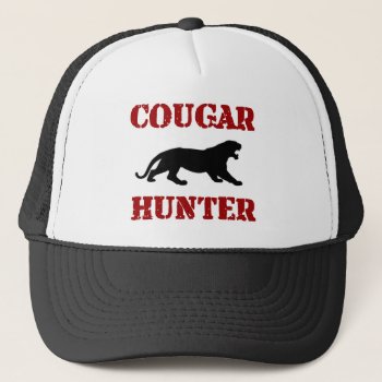 Cougar Hunter Trucker Hat by robby1982 at Zazzle