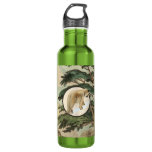 Cougar In Natural Habitat Illustration Water Bottle at Zazzle