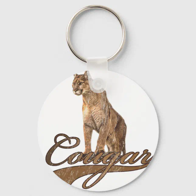 cougar keychain Zazzle