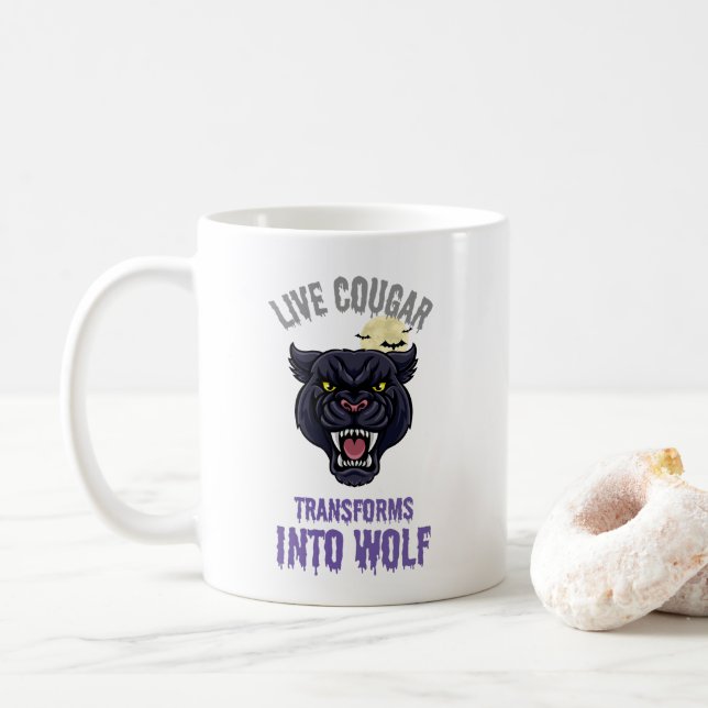 cougar live  coffee mug (With Donut)