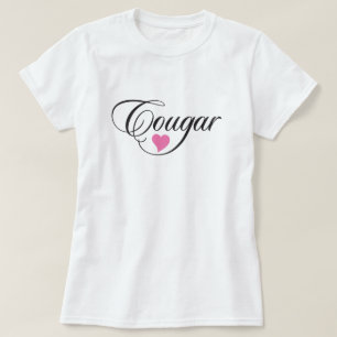 Cougar Love Ladies Light Colored T-Shirt