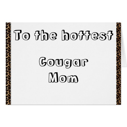 Cougar Mom Cards (Front Horizontal)