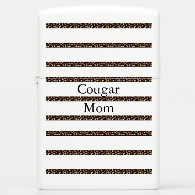 Cougar Mom Zippo Lighter (Front)
