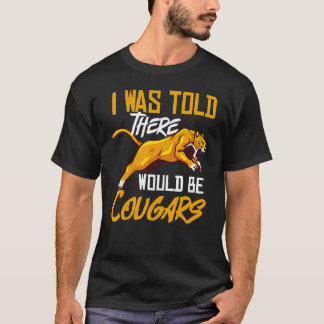 Cougar Mountain Lion Animal Cat Head  Cute Wildcat T-Shirt