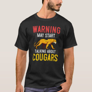 Cougar Mountain Lion Animal Cat Head Cute Wildcat  T-Shirt