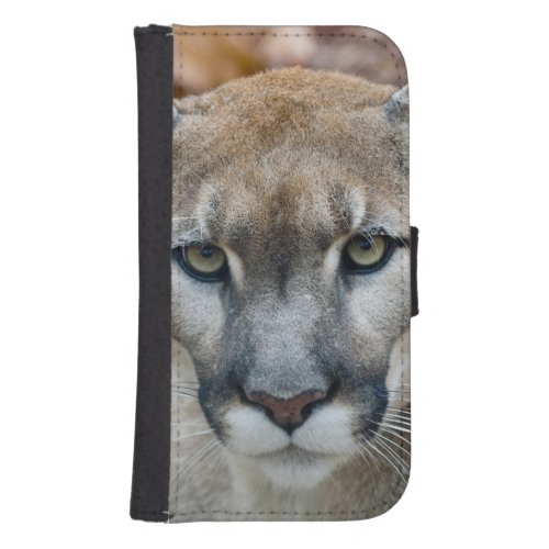 Cougar mountain lion Florida panther Puma 2 Galaxy S4 Wallet Case