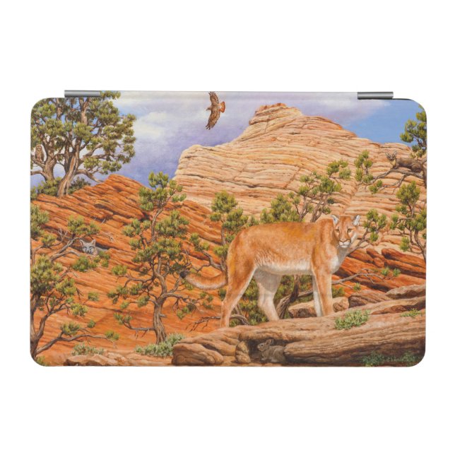 Cougar Mountain Lion In Zion National Park iPad Mini Cover (Horizontal)