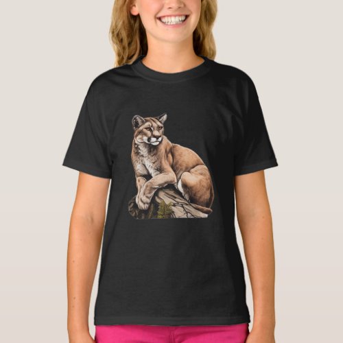 Cougar Mountain Lion Lover T_Shirt