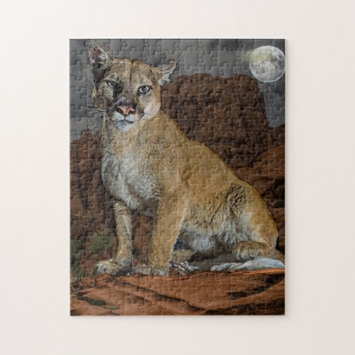 cougar mountain poster jigsaw puzzle