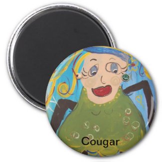 Cougar On A Magnet