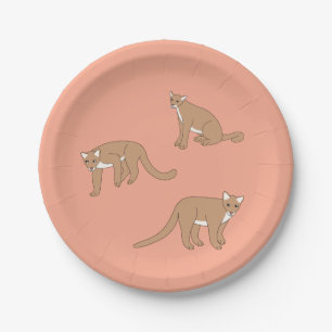 Cougar Paper Plates