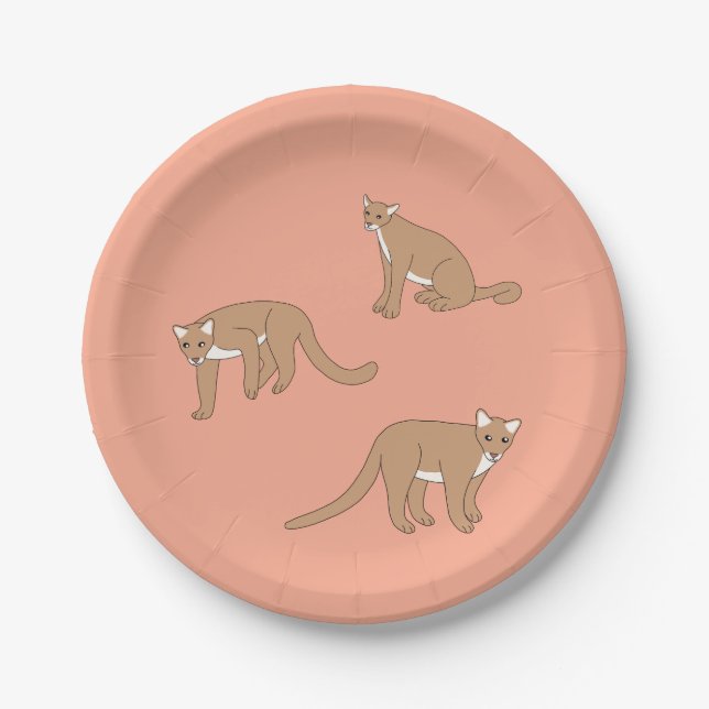 Cougar Paper Plates (Front)