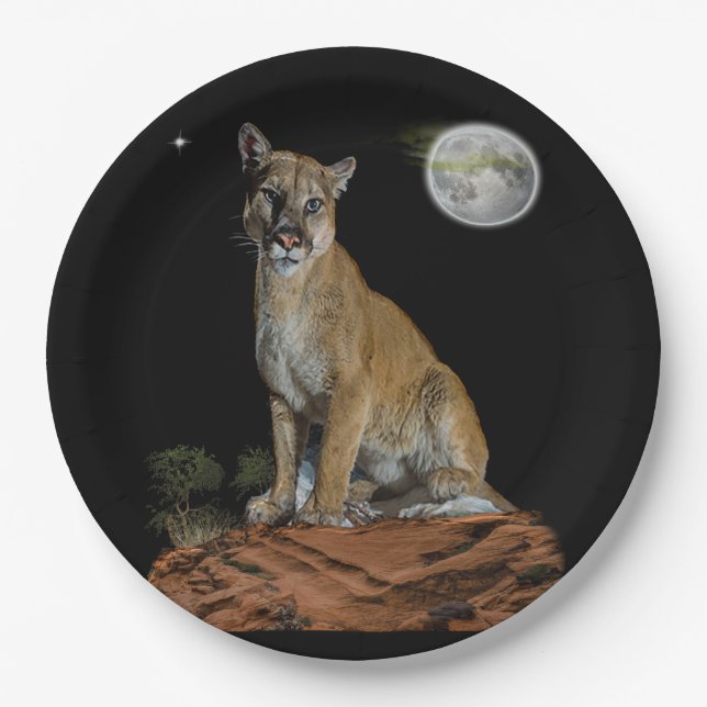 Cougar Paper Plates (Front)