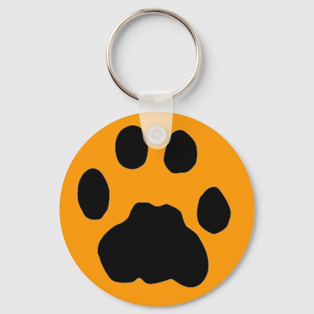COUGAR PAW PRINT KEYCHAIN (Front)