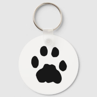 COUGAR PAW PRINT KEYCHAIN