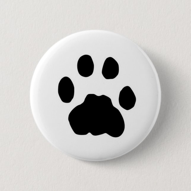 COUGAR PAW PRINT PINBACK BUTTON (Front)