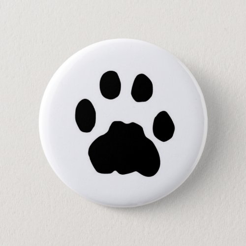 COUGAR PAW PRINT PINBACK BUTTON