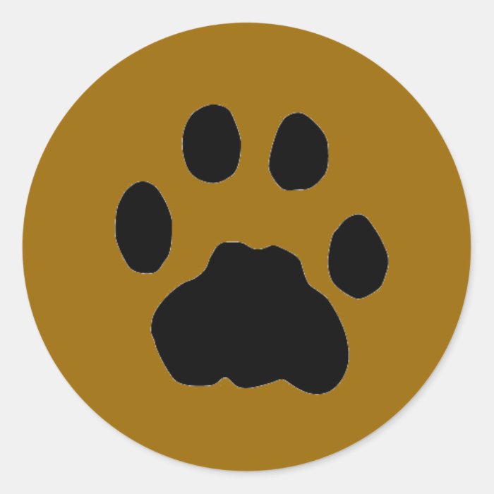 COUGAR PAW PRINT STICKER