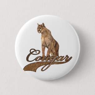 Cougar Pinback Button