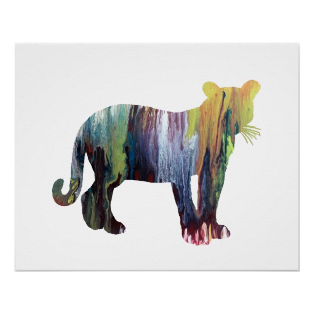 Cougar / Puma art Poster (Front)