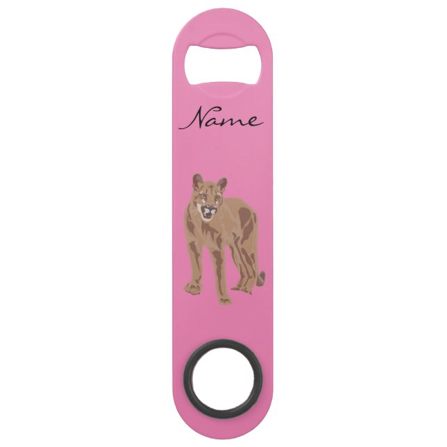 Cougar Puma Mountain Lion Thunder_Cove Bar Key (Front)