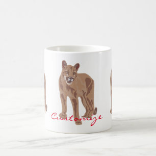 Cougar Puma Mountain Lion Thunder_Cove Coffee Mug