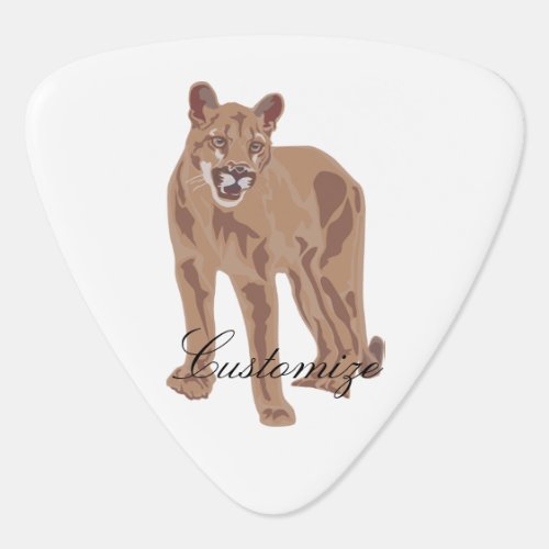 Cougar Puma Mountain Lion Thunder_Cove Guitar Pick