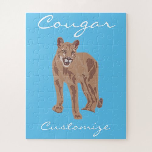 Cougar Puma Mountain Lion Thunder_Cove Jigsaw Puzzle