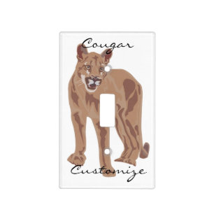 Cougar Puma Mountain Lion Thunder_Cove Light Switch Cover