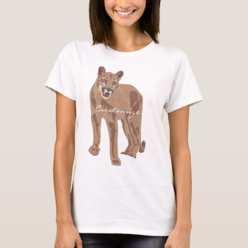 Cougar Puma Mountain Lion Thunder_Cove T_Shirt