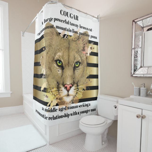 COUGAR  SHOWER CURTAIN (In Situ)
