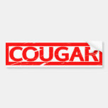 Cougar Stamp Bumper Sticker