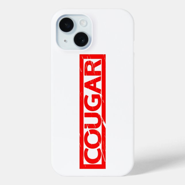 Cougar Stamp Case-Mate iPhone Case (Back)