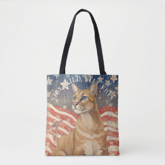Cougar Stars and Stripes Tote Bag