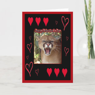 Cougar Valentine Card