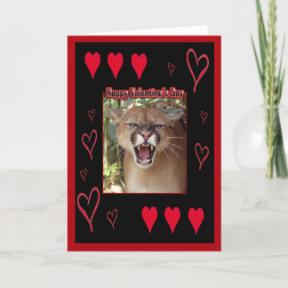 Cougar Valentine Card